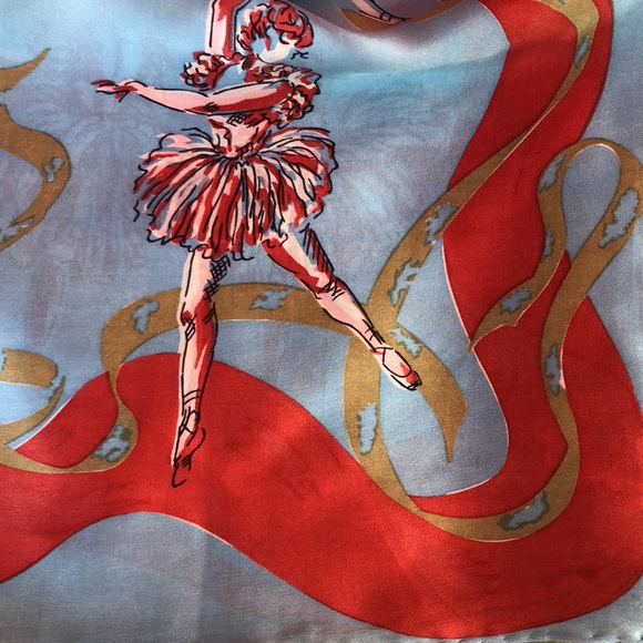 The Dance Silk Hand-rolled Rectangular Scarf - Picture 9 of 10